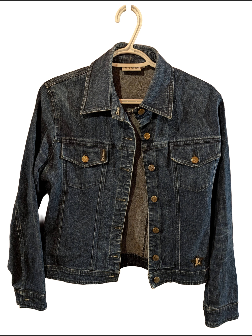 Disneyland Dark Wash Denim Jacket with Brass Buttons